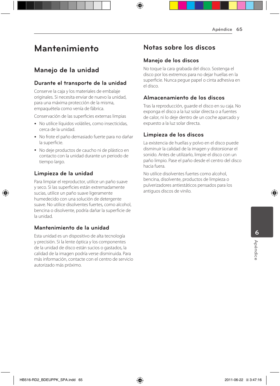 Mantenimiento, Manejo de la unidad, Notas sobre los discos | Pioneer BCS-HW919 User Manual | Page 335 / 412