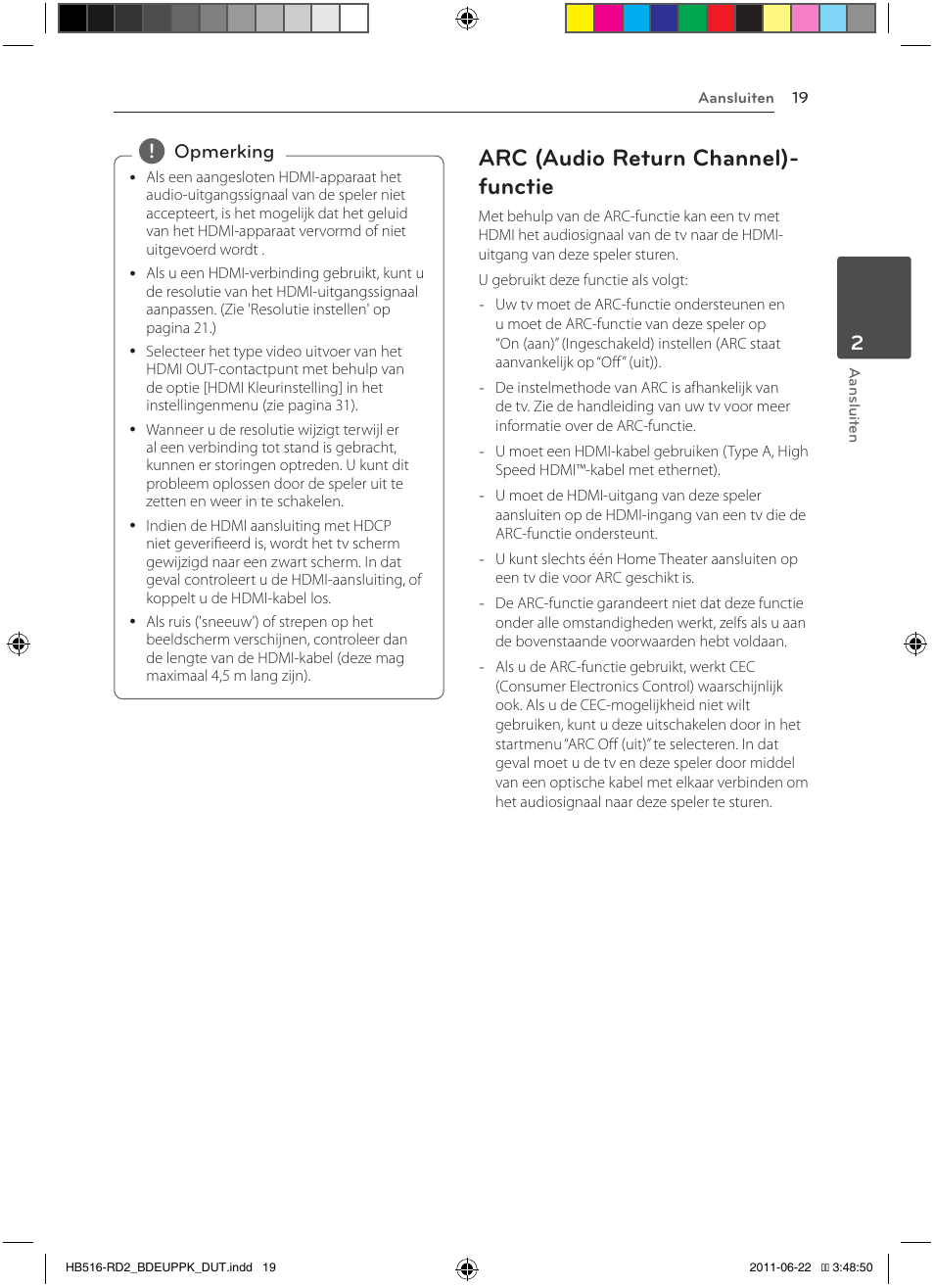 19 – arc (audio return channel)-functie, Arc (audio return channel)- functie | Pioneer BCS-HW919 User Manual | Page 355 / 412