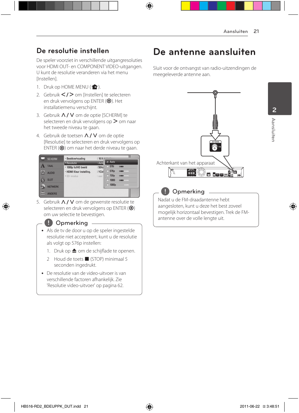 21 – de resolutie instellen 21, De antenne aansluiten, De resolutie instellen | Pioneer BCS-HW919 User Manual | Page 357 / 412