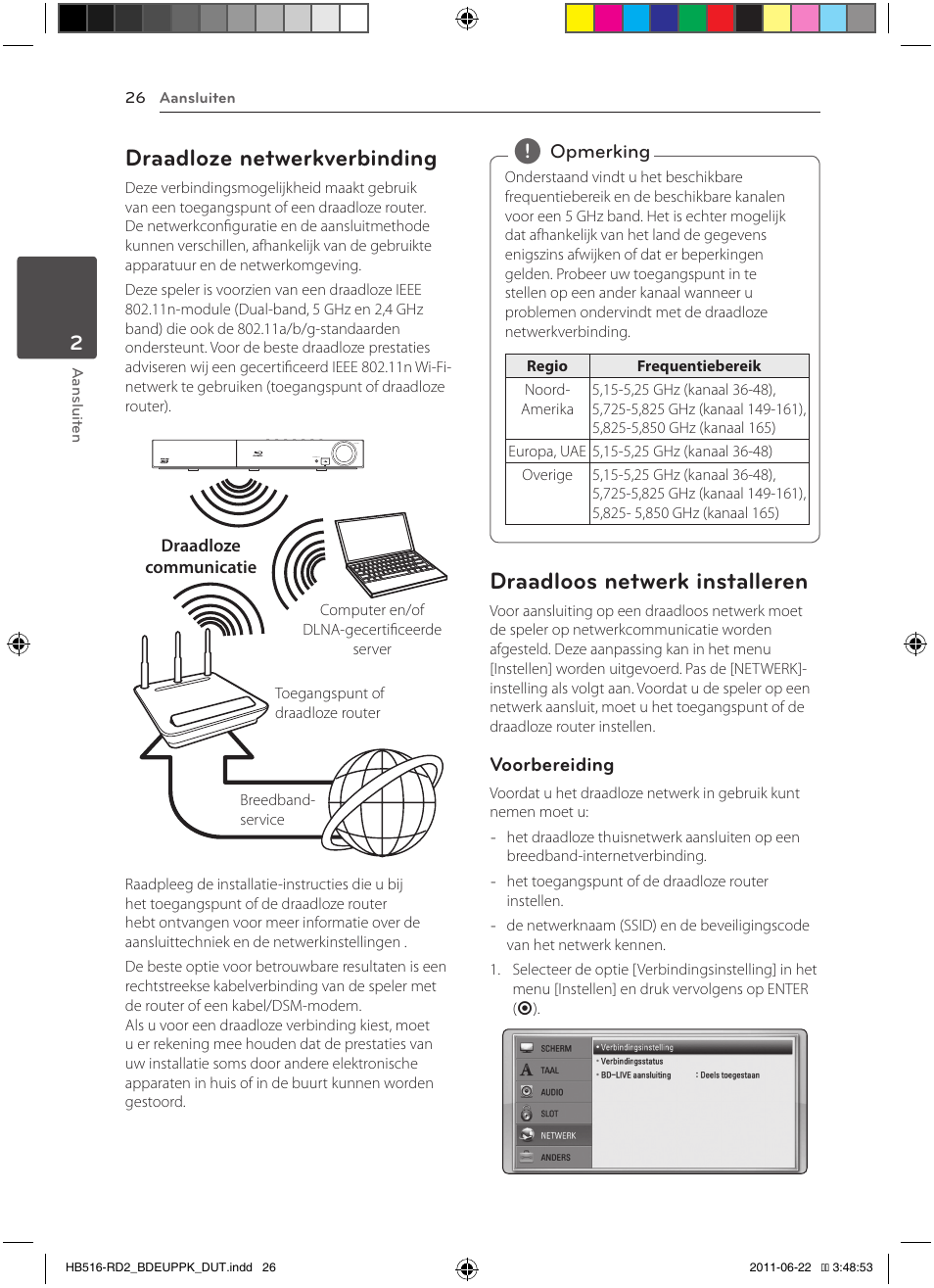 Draadloze netwerkverbinding, Draadloos netwerk installeren | Pioneer BCS-HW919 User Manual | Page 362 / 412