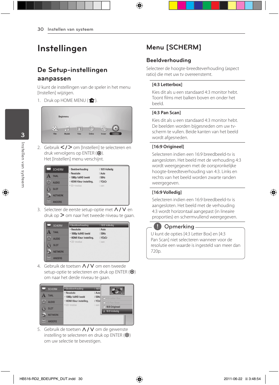 Instellingen, De setup-instellingen aanpassen, Menu [scherm | Pioneer BCS-HW919 User Manual | Page 366 / 412