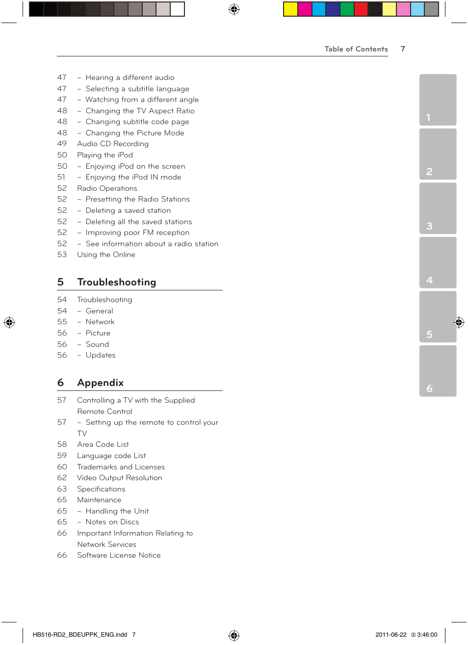 5 troubleshooting, 6 appendix | Pioneer BCS-HW919 User Manual | Page 7 / 412