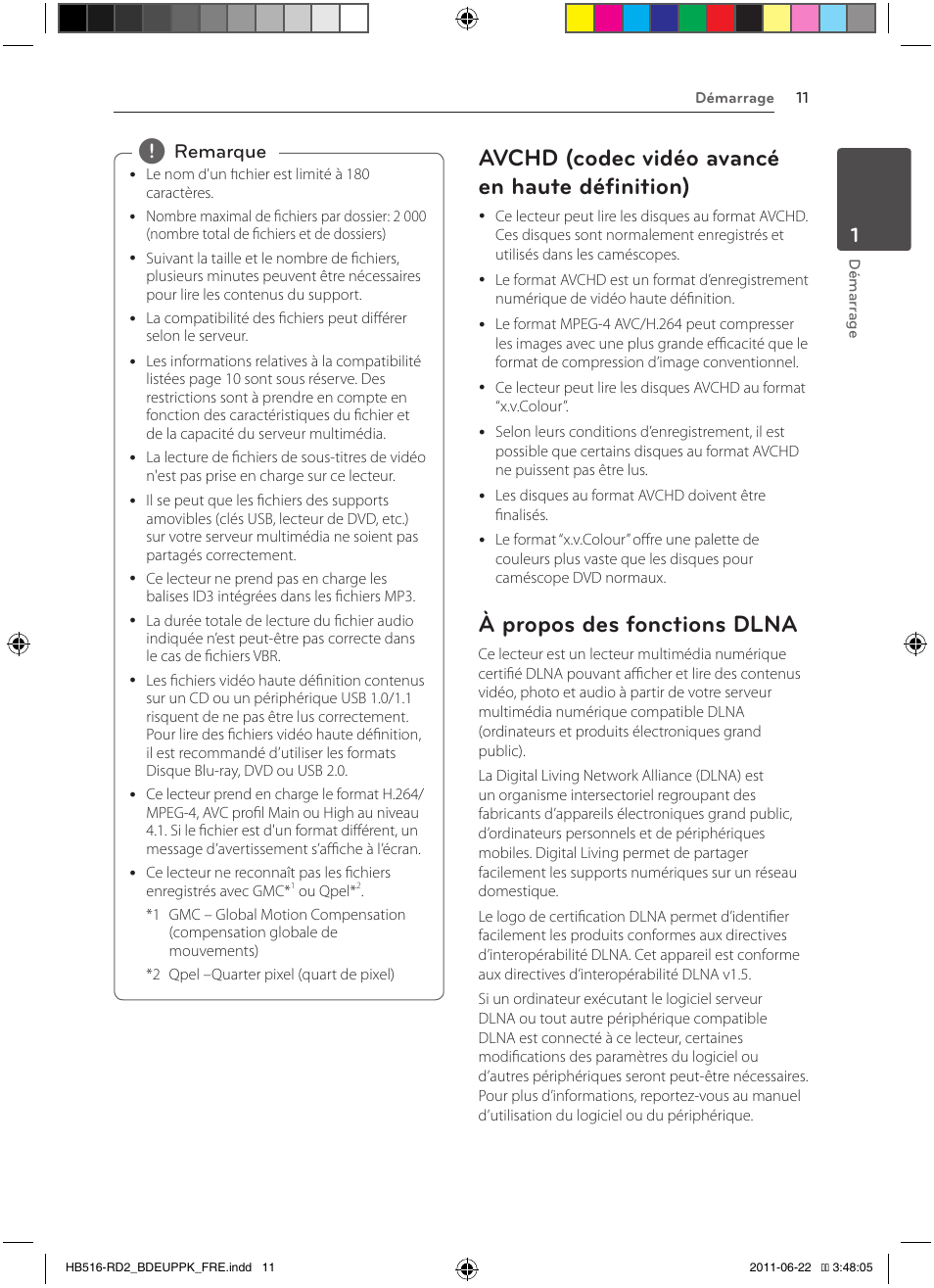 Avchd (codec vidéo avancé en haute définition), À propos des fonctions dlna, Remarque | Pioneer BCS-HW919 User Manual | Page 77 / 412