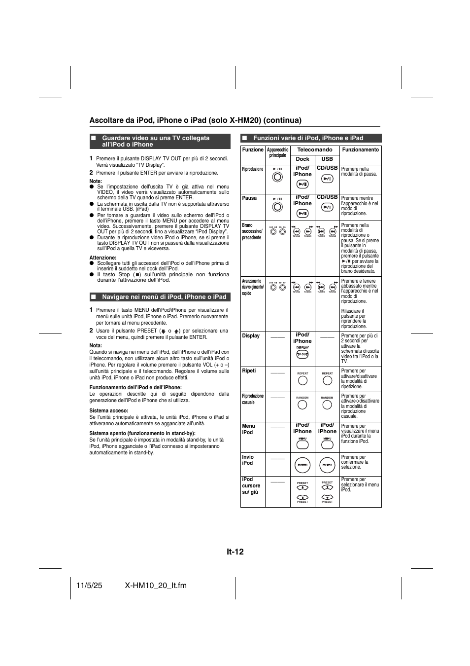 It-12 | Pioneer X-HM10-S User Manual | Page 116 / 184