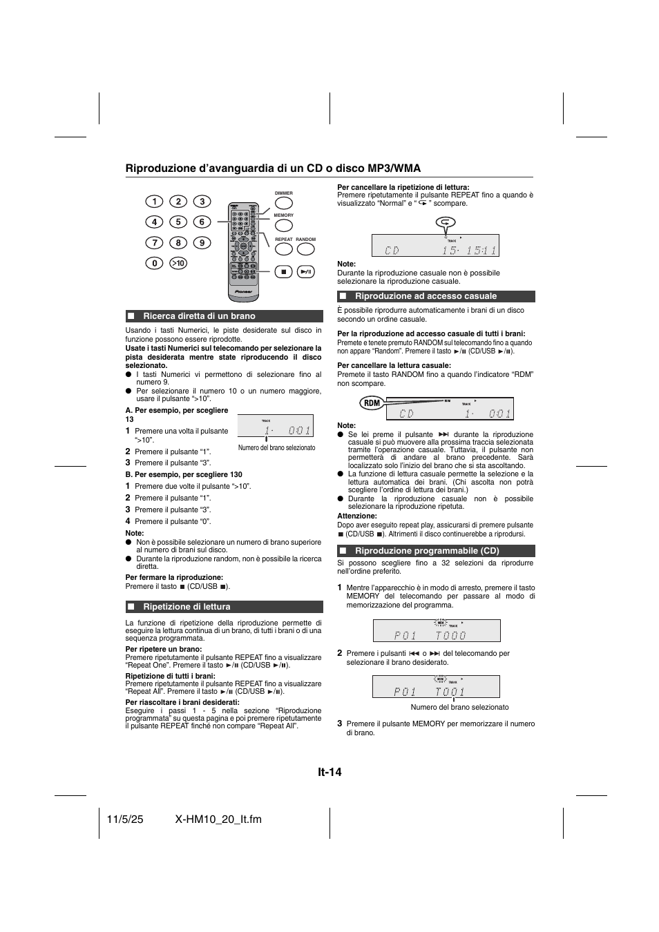 It-14 | Pioneer X-HM10-S User Manual | Page 118 / 184