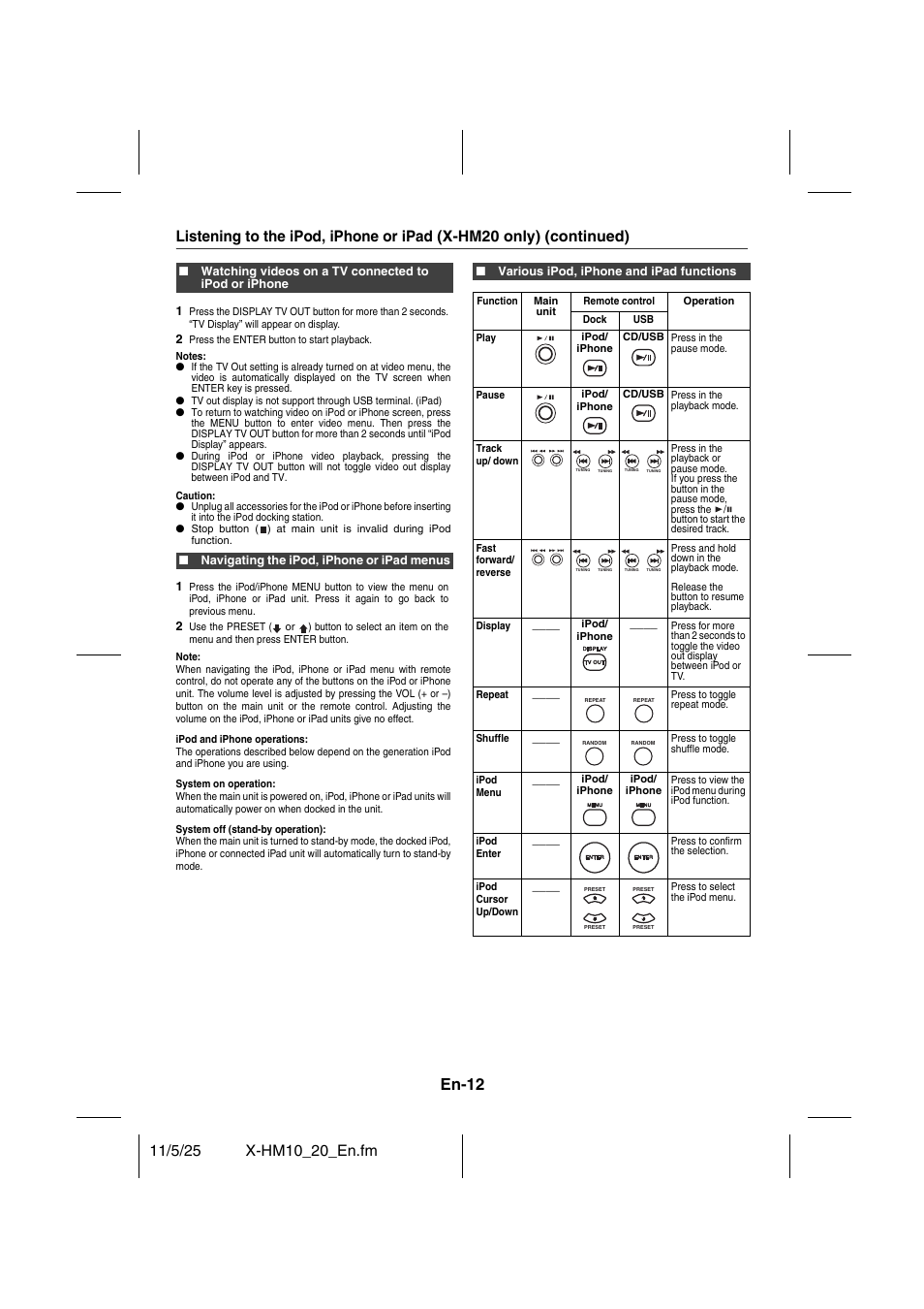 En-12 | Pioneer X-HM10-S User Manual | Page 12 / 184