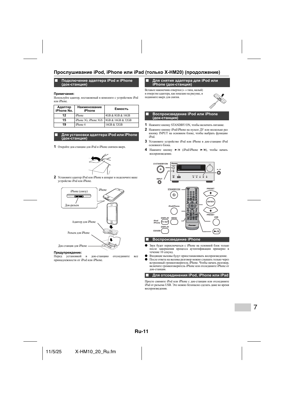 Ru-11 | Pioneer X-HM10-S User Manual | Page 167 / 184