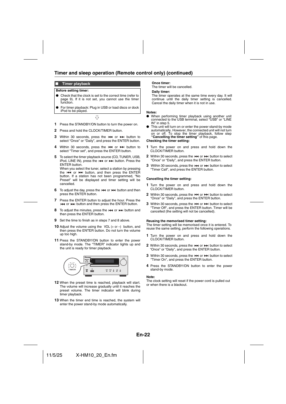 En-22 | Pioneer X-HM10-S User Manual | Page 22 / 184