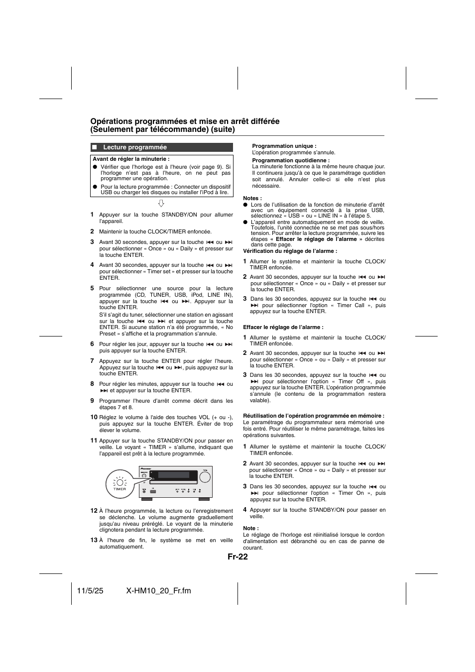 Fr-22 | Pioneer X-HM10-S User Manual | Page 48 / 184