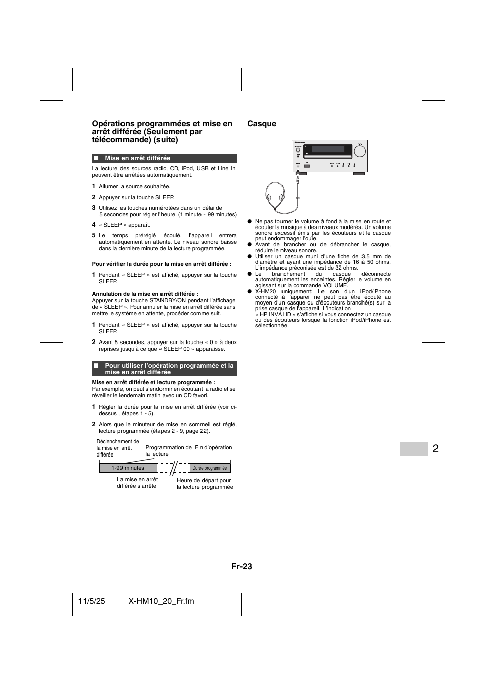 Casque, Fr-23 | Pioneer X-HM10-S User Manual | Page 49 / 184