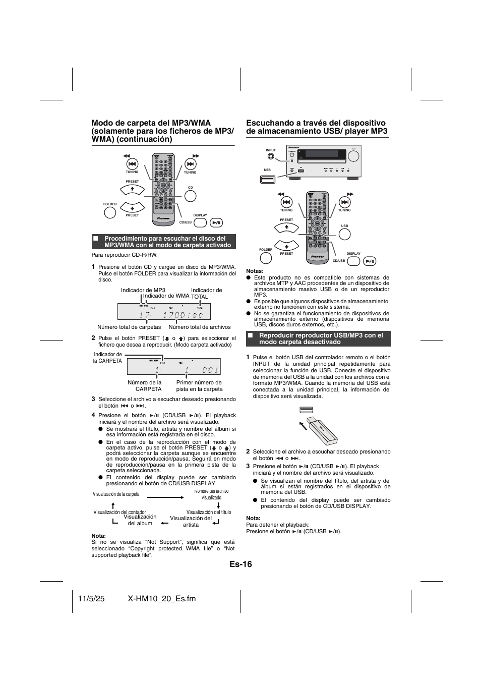Es-16 | Pioneer X-HM10-S User Manual | Page 68 / 184