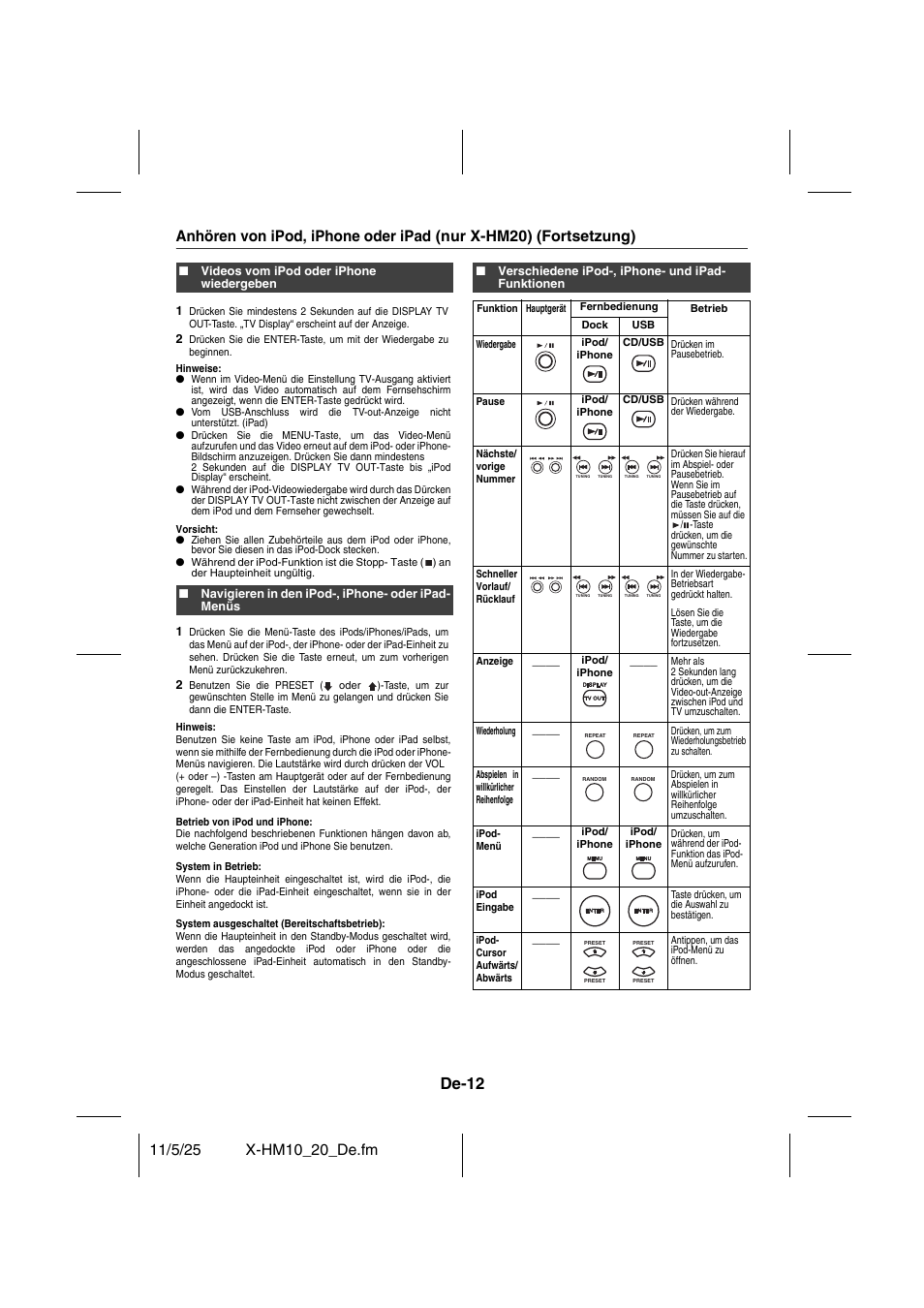 De-12 | Pioneer X-HM10-S User Manual | Page 90 / 184