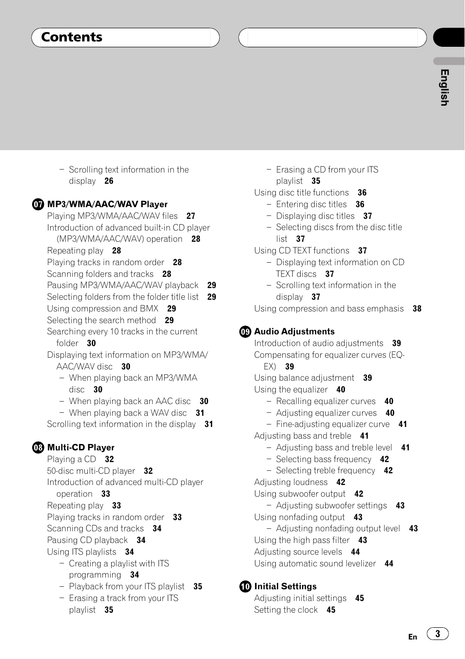 Pioneer DEH-P6800MP User Manual | Page 3 / 123