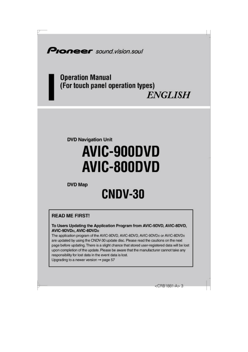 Pioneer AVIC600T-II User Manual | 74 pages
