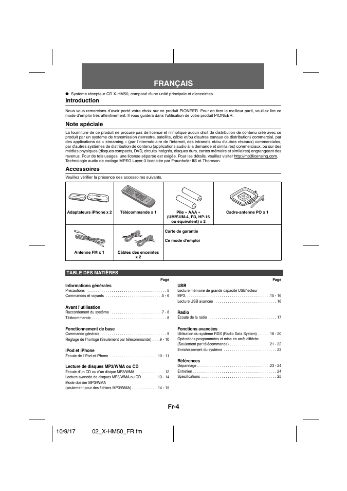 Pioneer X-HM50-S User Manual | Page 28 / 76