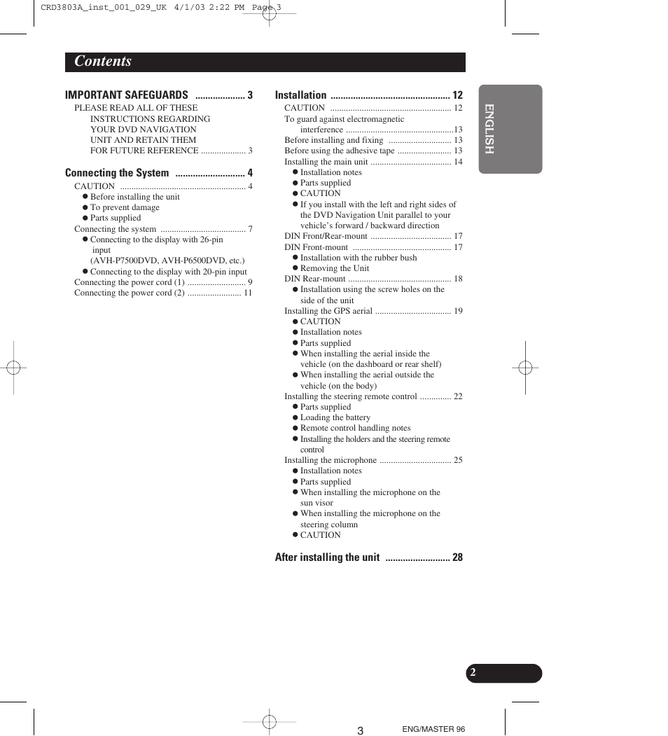 Pioneer AVIC900HVT User Manual | Page 3 / 172