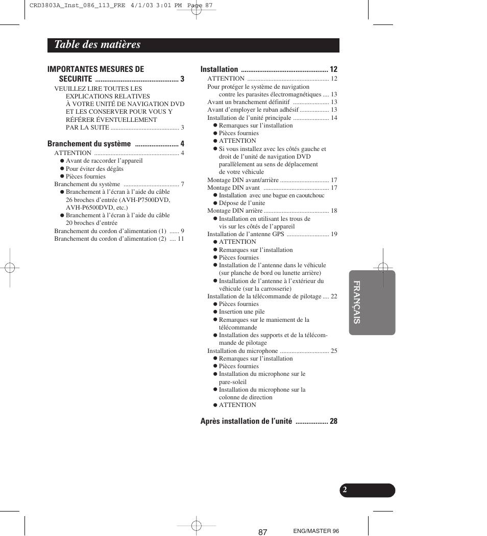 Pioneer AVIC900HVT User Manual | Page 87 / 172