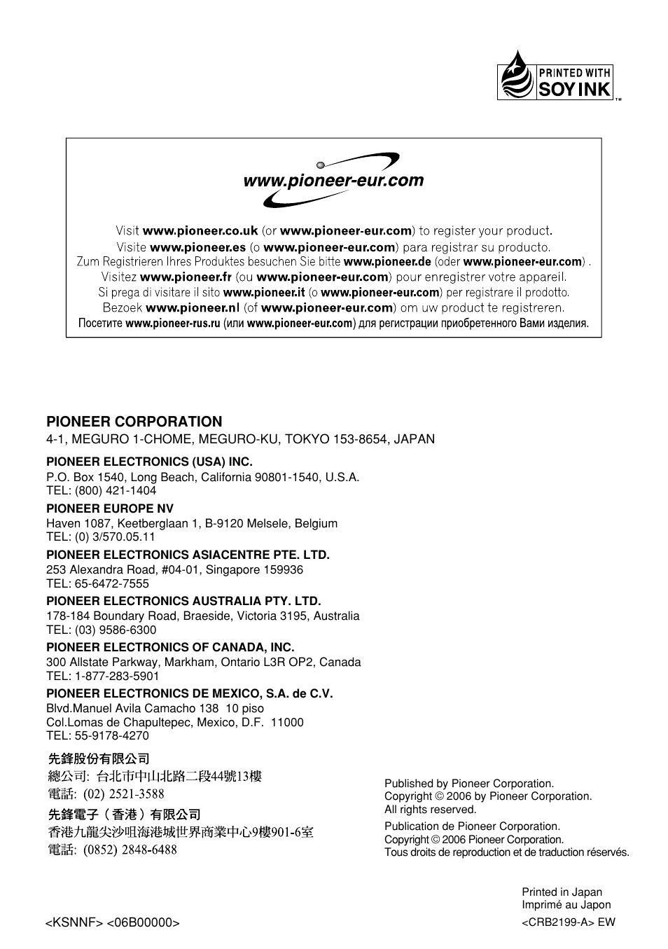 Pioneer RS-P90 User Manual | Page 63 / 63