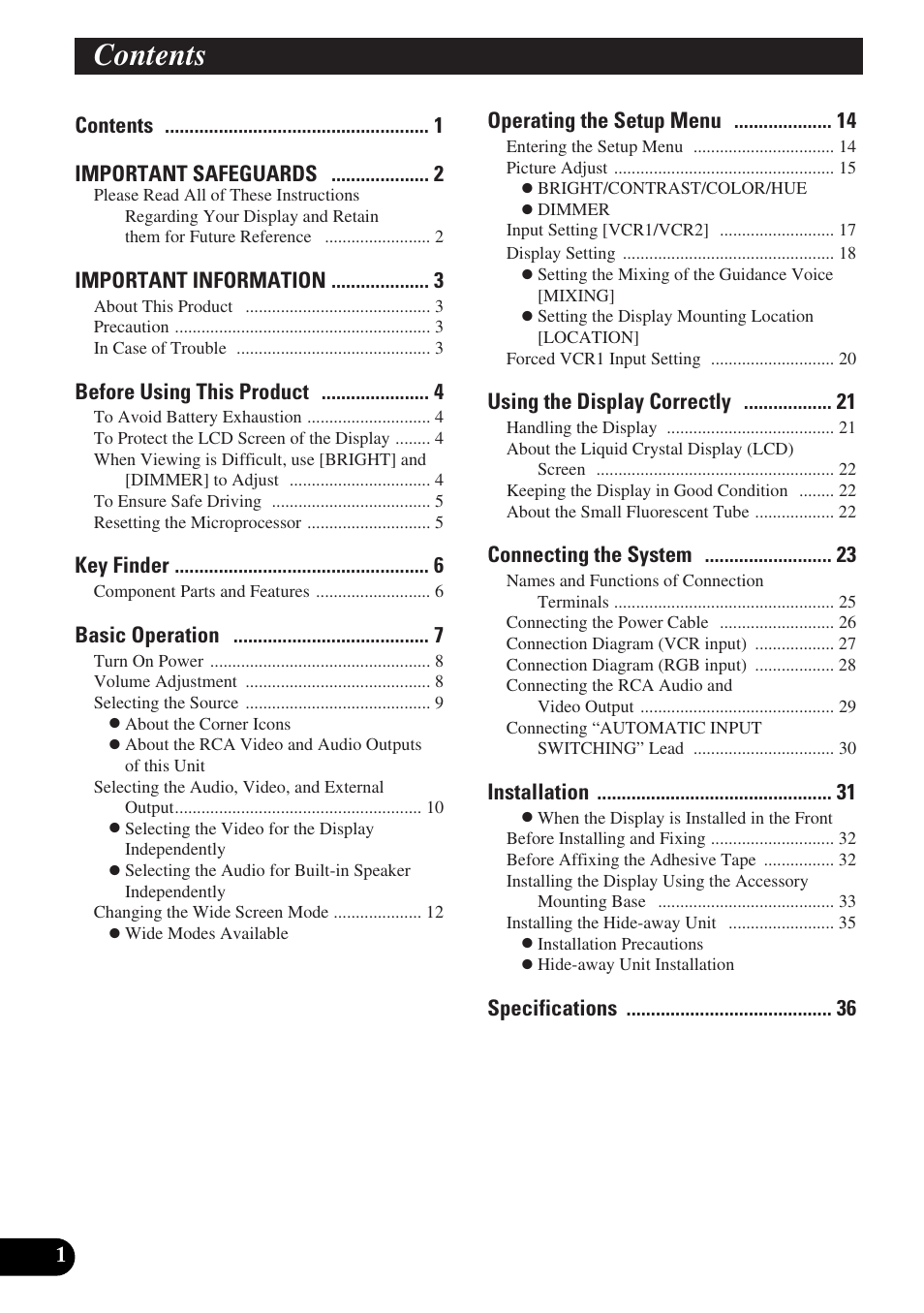 Pioneer AVD-W6000 User Manual | Page 2 / 112