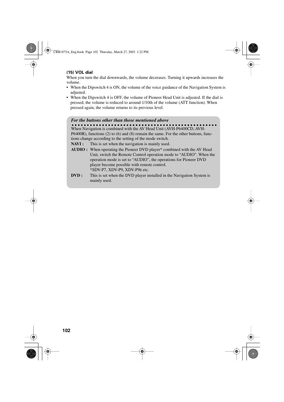 Pioneer AVIC700D User Manual | Page 103 / 190