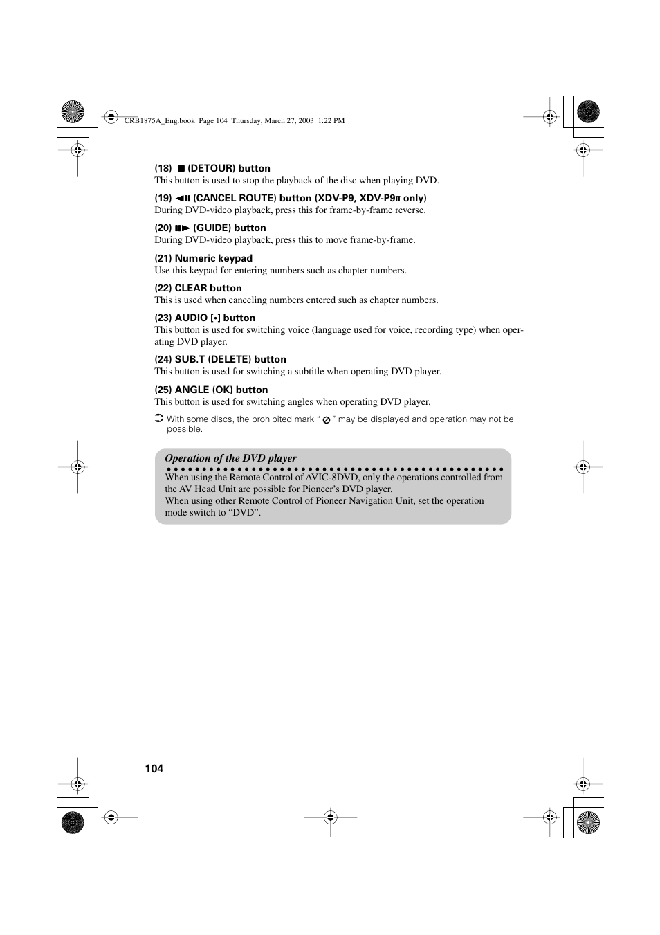 Pioneer AVIC700D User Manual | Page 105 / 190