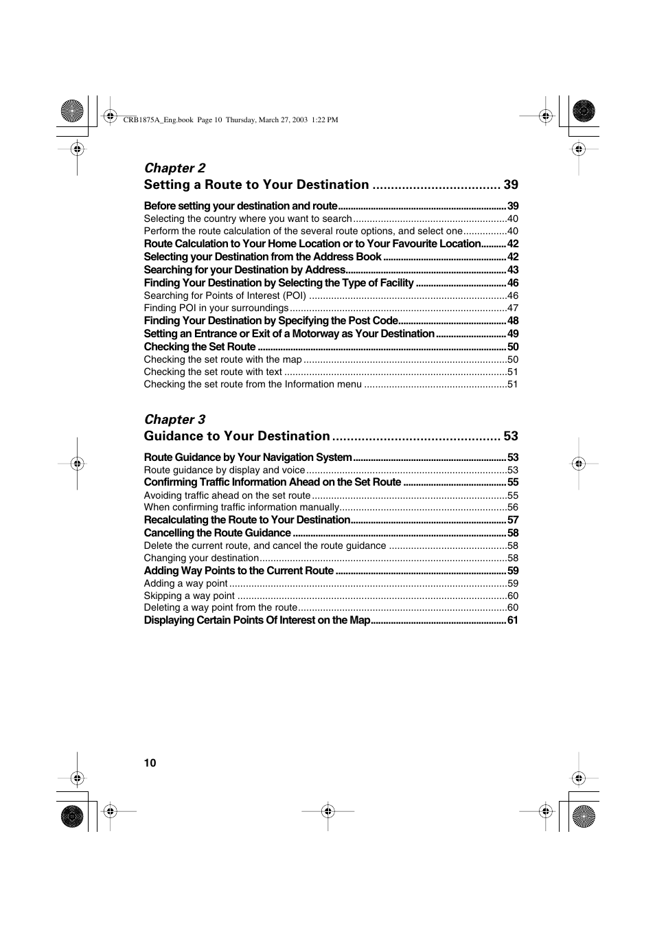 Pioneer AVIC700D User Manual | Page 11 / 190