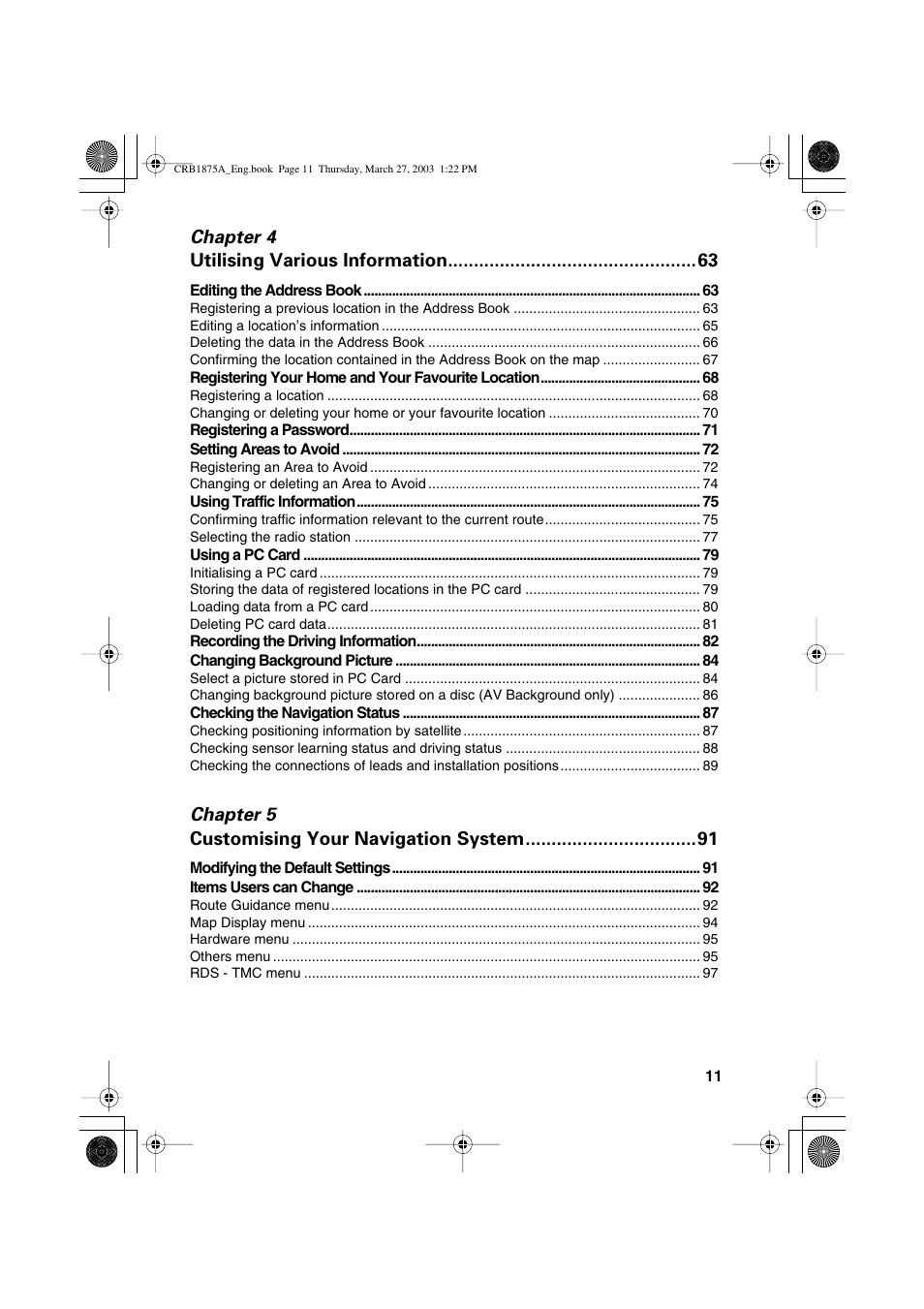 Pioneer AVIC700D User Manual | Page 12 / 190