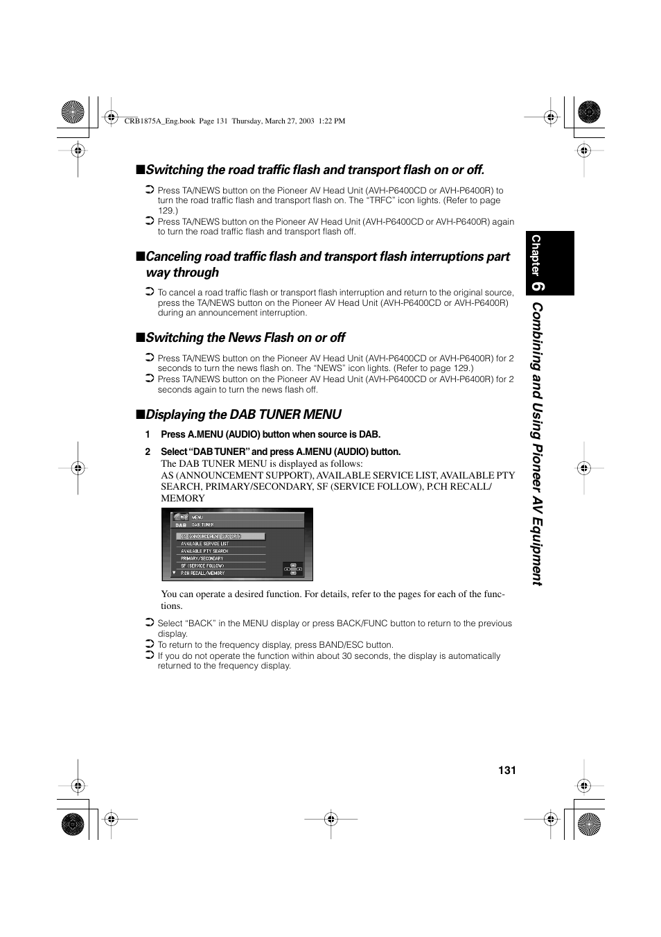 Pioneer AVIC700D User Manual | Page 132 / 190