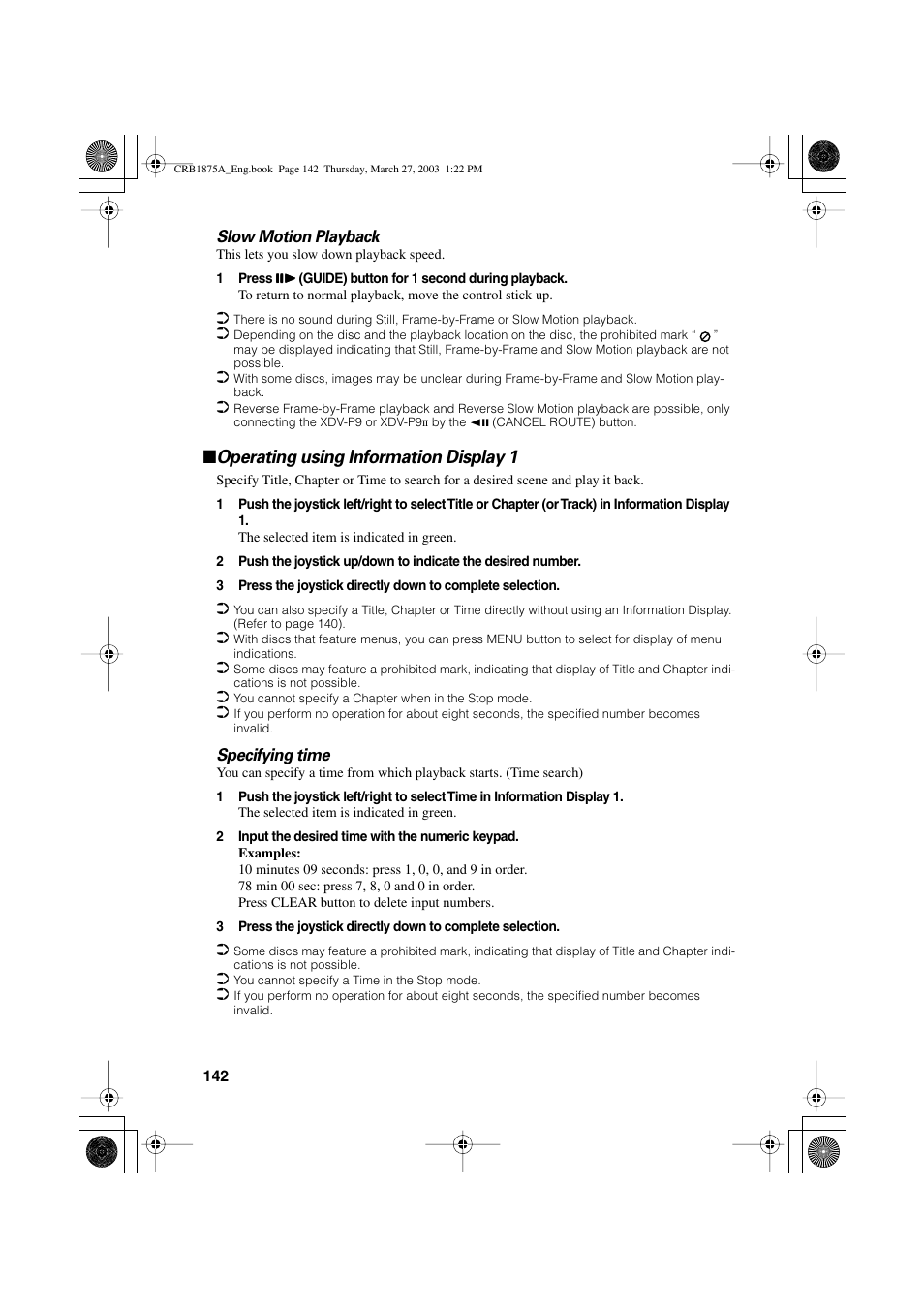 Operating using information display 1 | Pioneer AVIC700D User Manual | Page 143 / 190