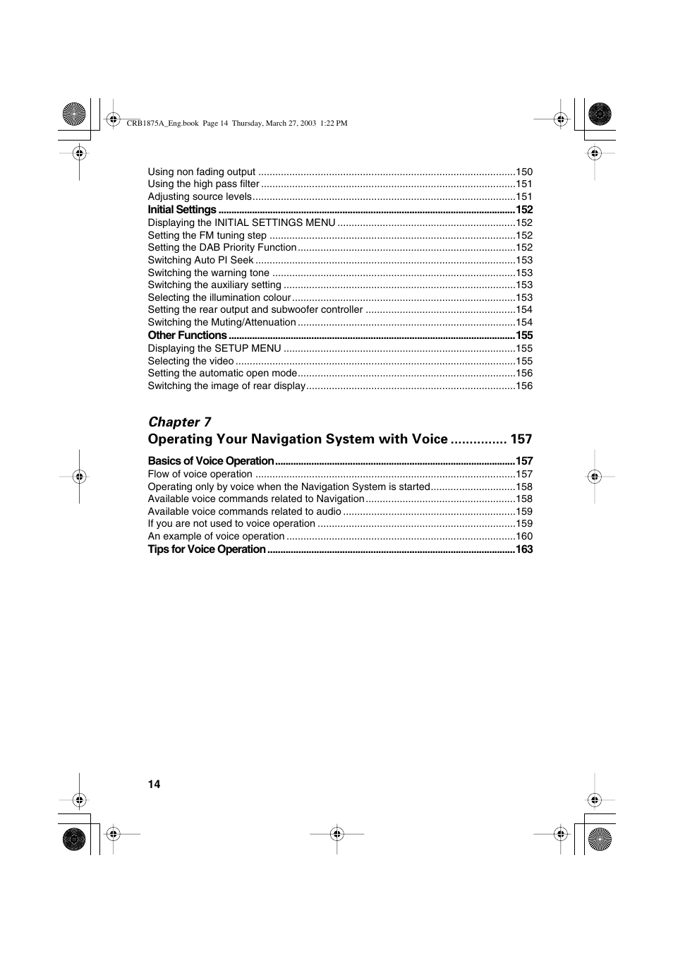 Pioneer AVIC700D User Manual | Page 15 / 190