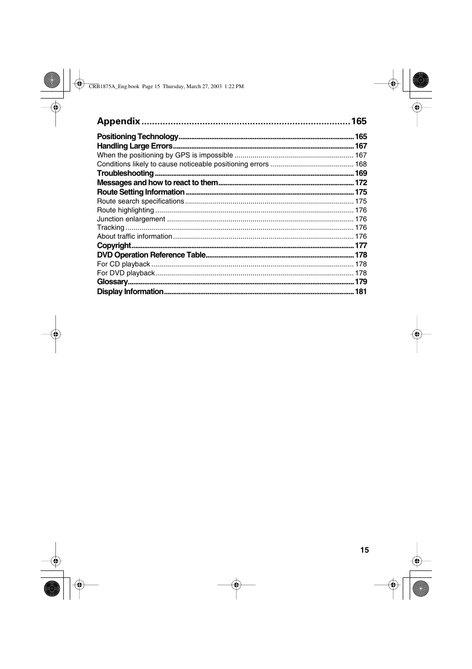 Appendix | Pioneer AVIC700D User Manual | Page 16 / 190