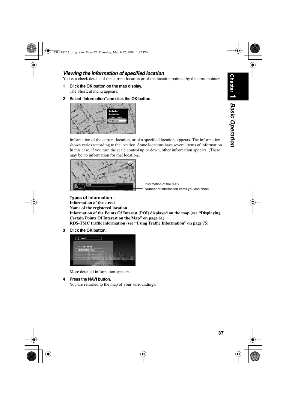 Basic operation | Pioneer AVIC700D User Manual | Page 38 / 190