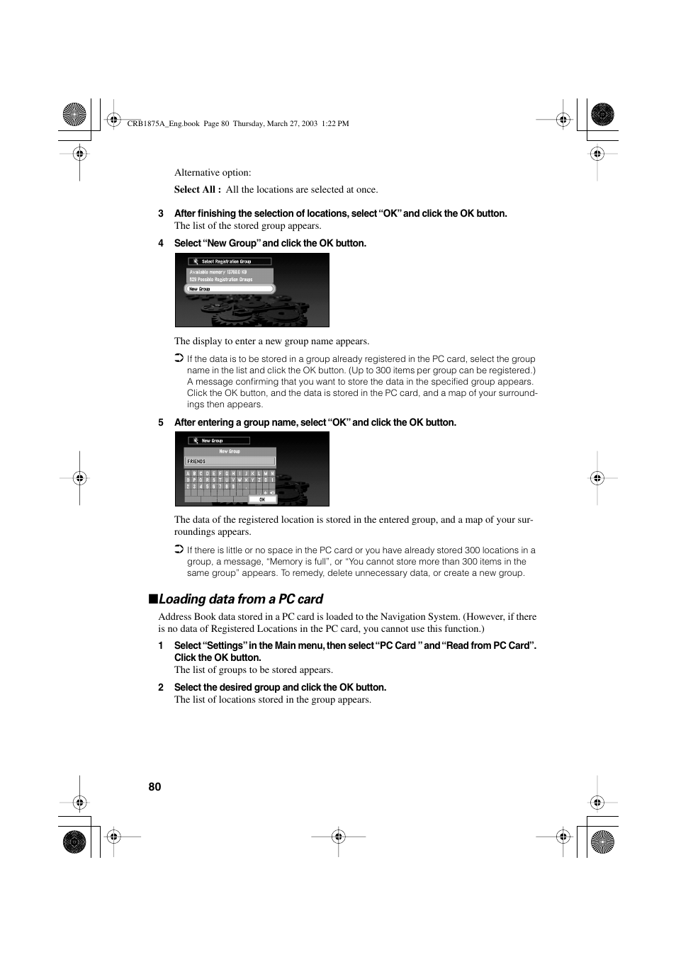 Loading data from a pc card | Pioneer AVIC700D User Manual | Page 81 / 190