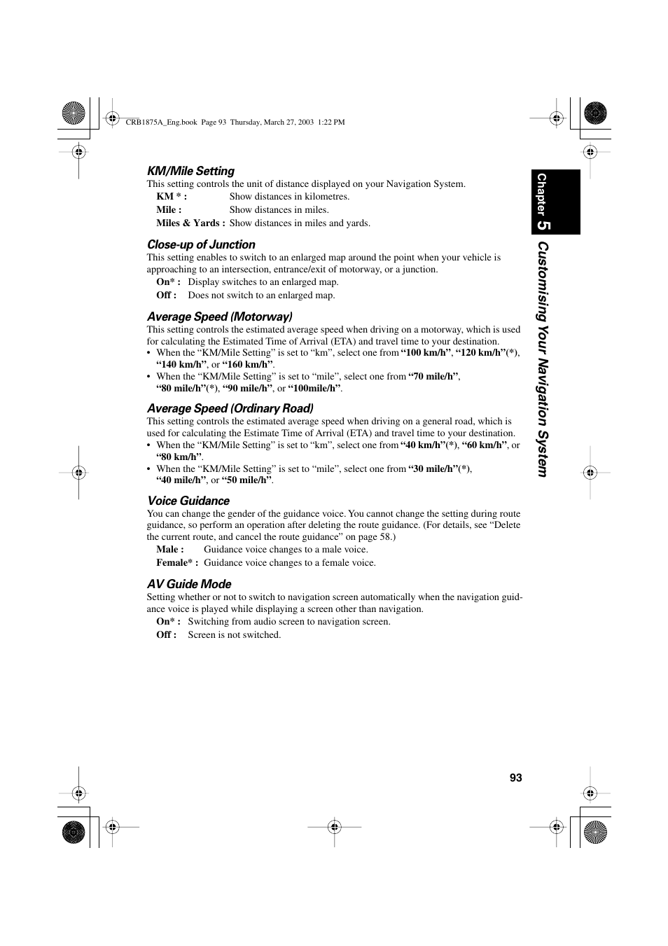 Customising y our na vigation system | Pioneer AVIC700D User Manual | Page 94 / 190
