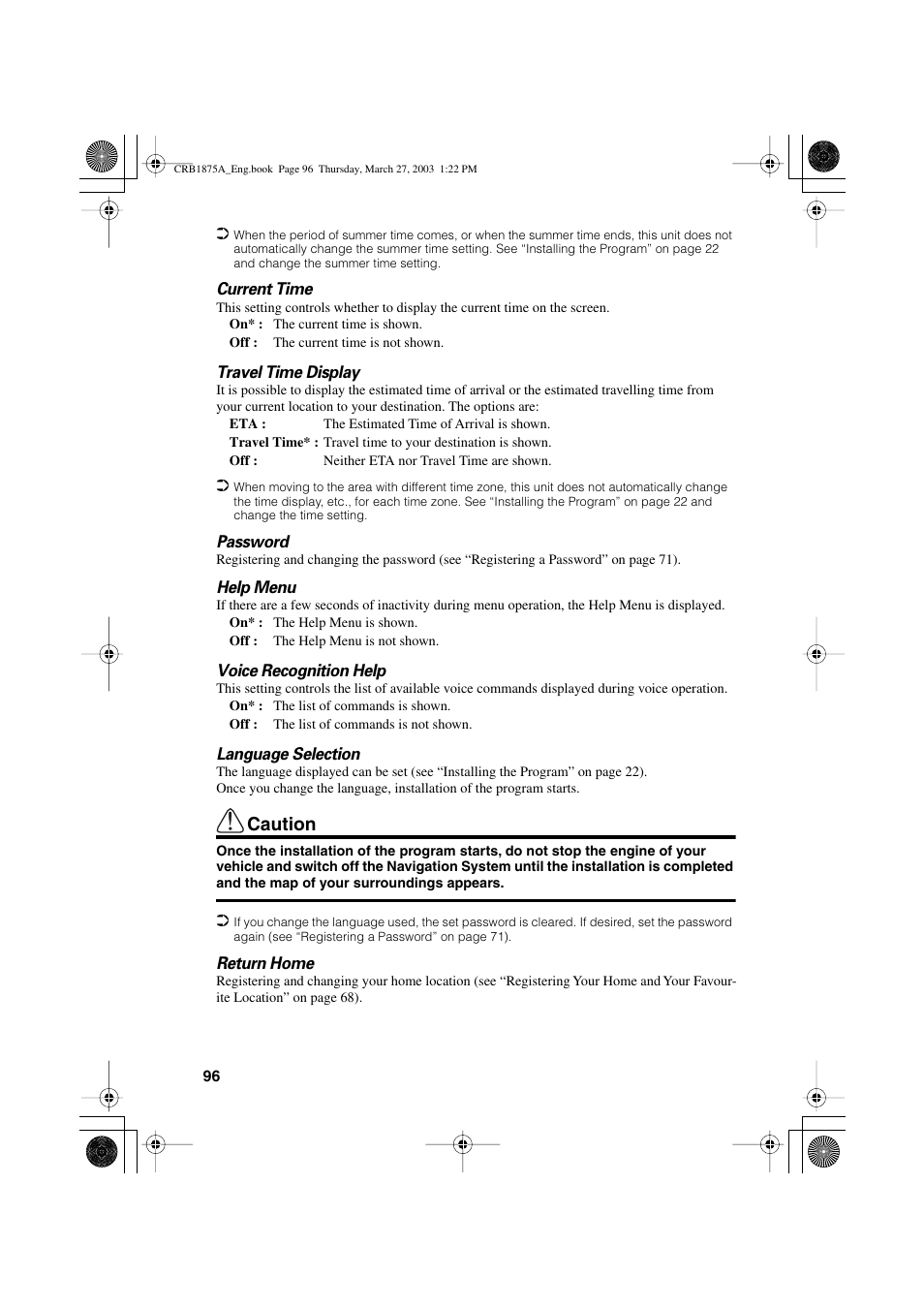 Caution | Pioneer AVIC700D User Manual | Page 97 / 190