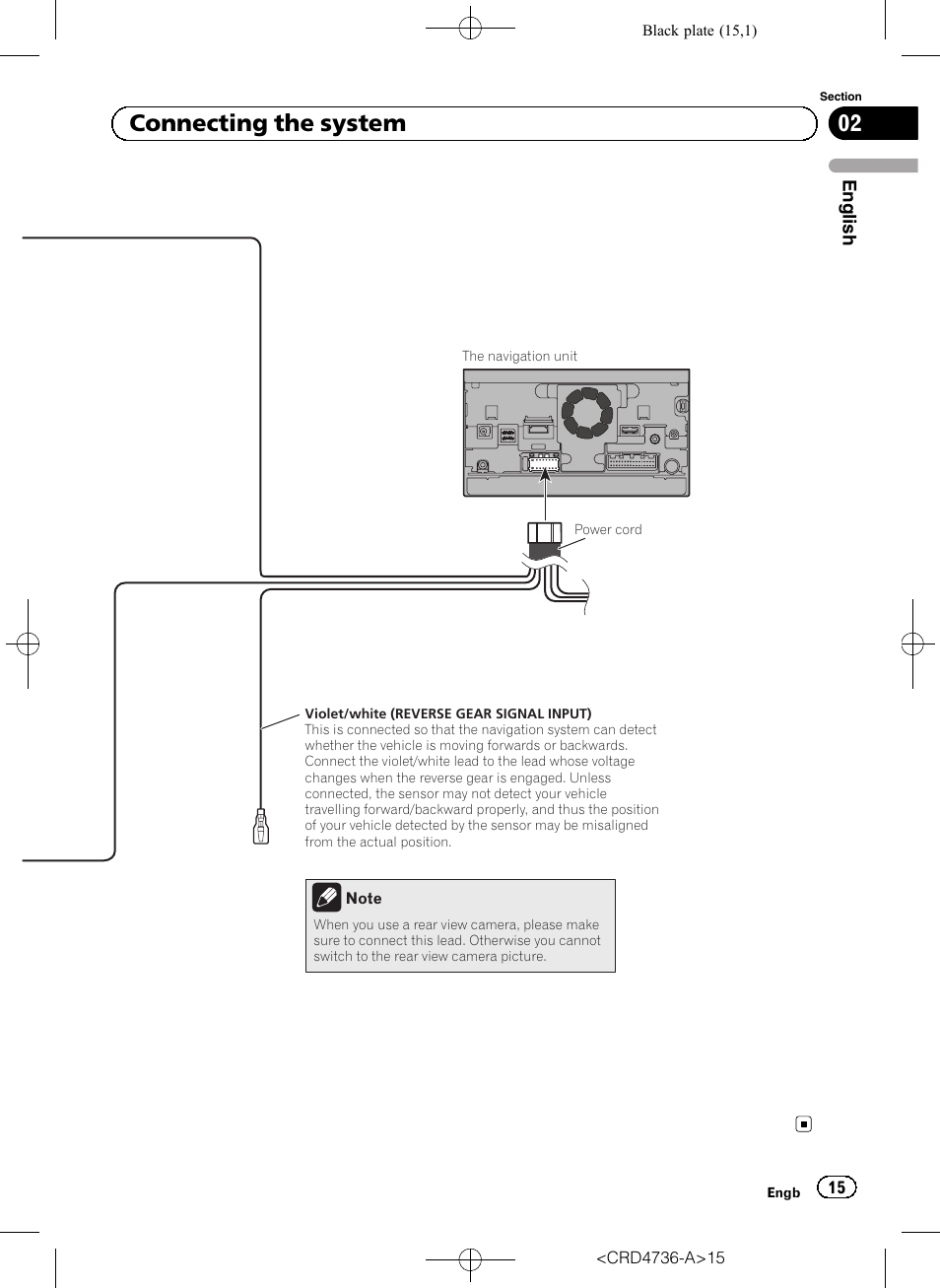 02 connecting the system | Pioneer AVIC-F50BT User Manual | Page 15 / 180