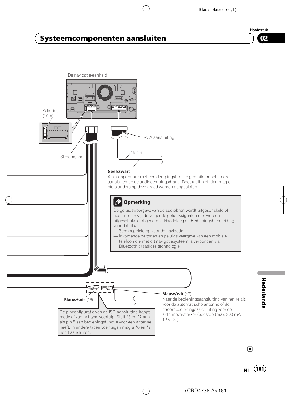 02 systeemcomponenten aansluiten | Pioneer AVIC-F50BT User Manual | Page 161 / 180