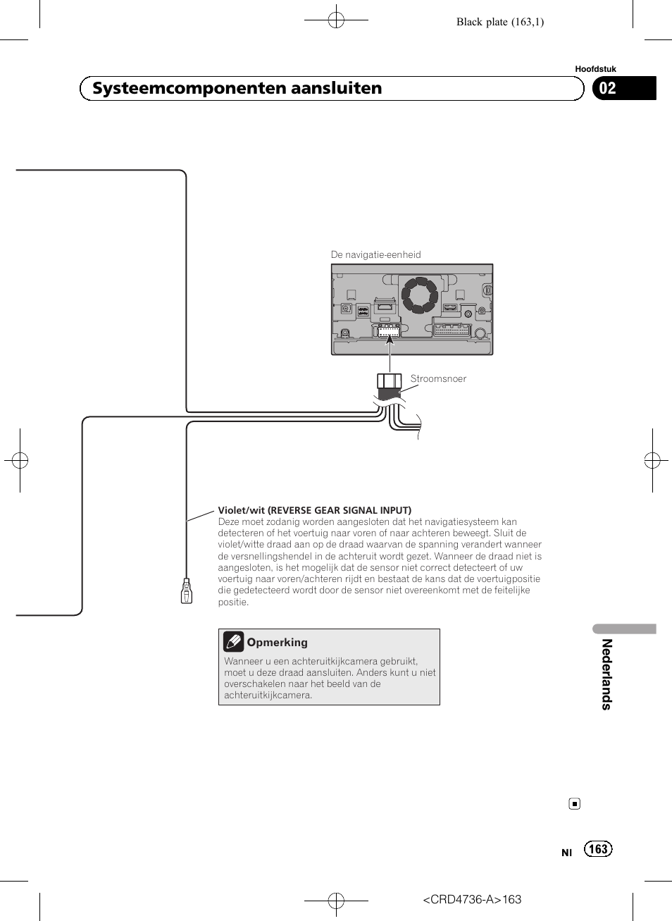 02 systeemcomponenten aansluiten | Pioneer AVIC-F50BT User Manual | Page 163 / 180