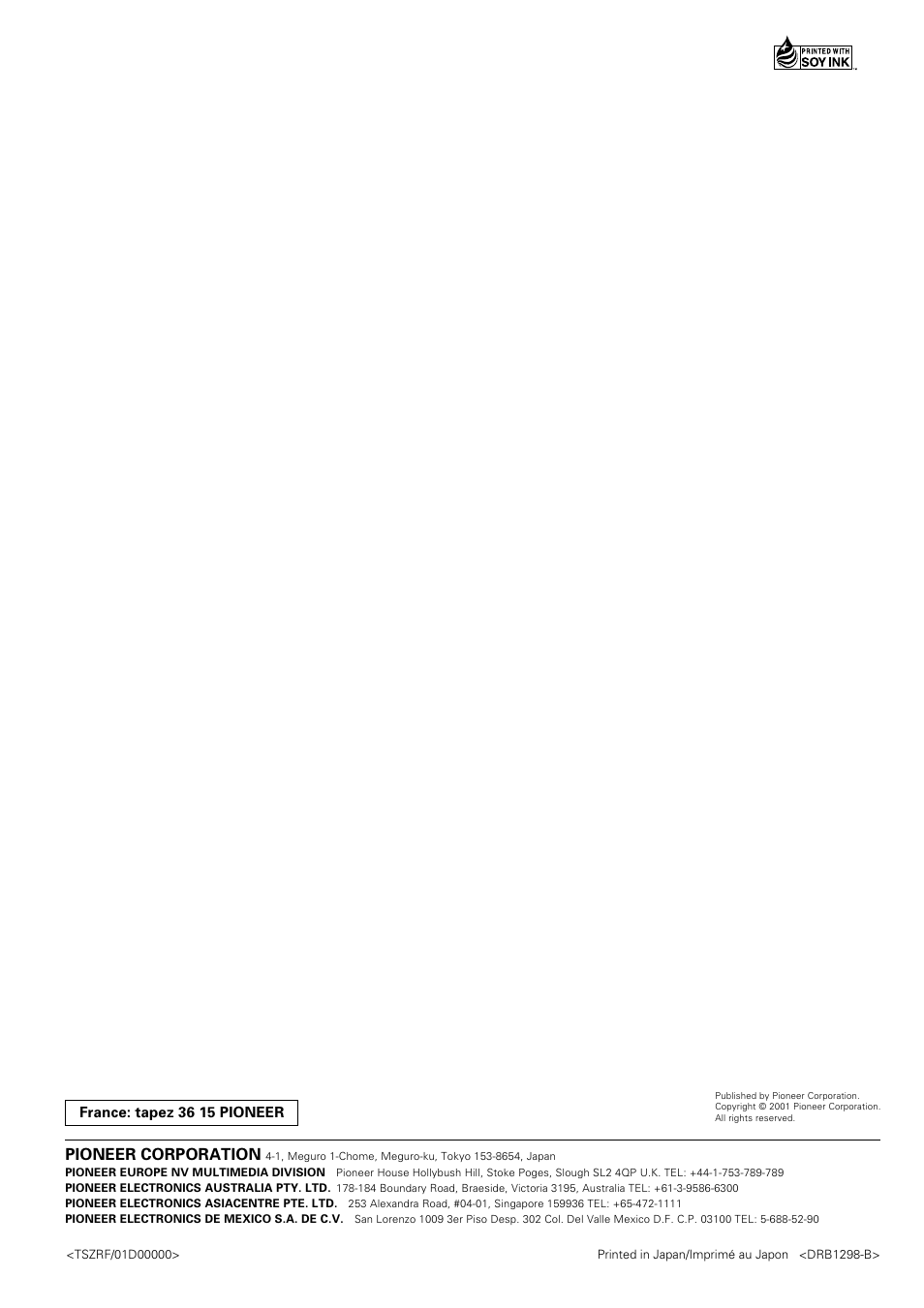 Pioneer corporation | Pioneer CDJ-1000 User Manual | Page 96 / 96