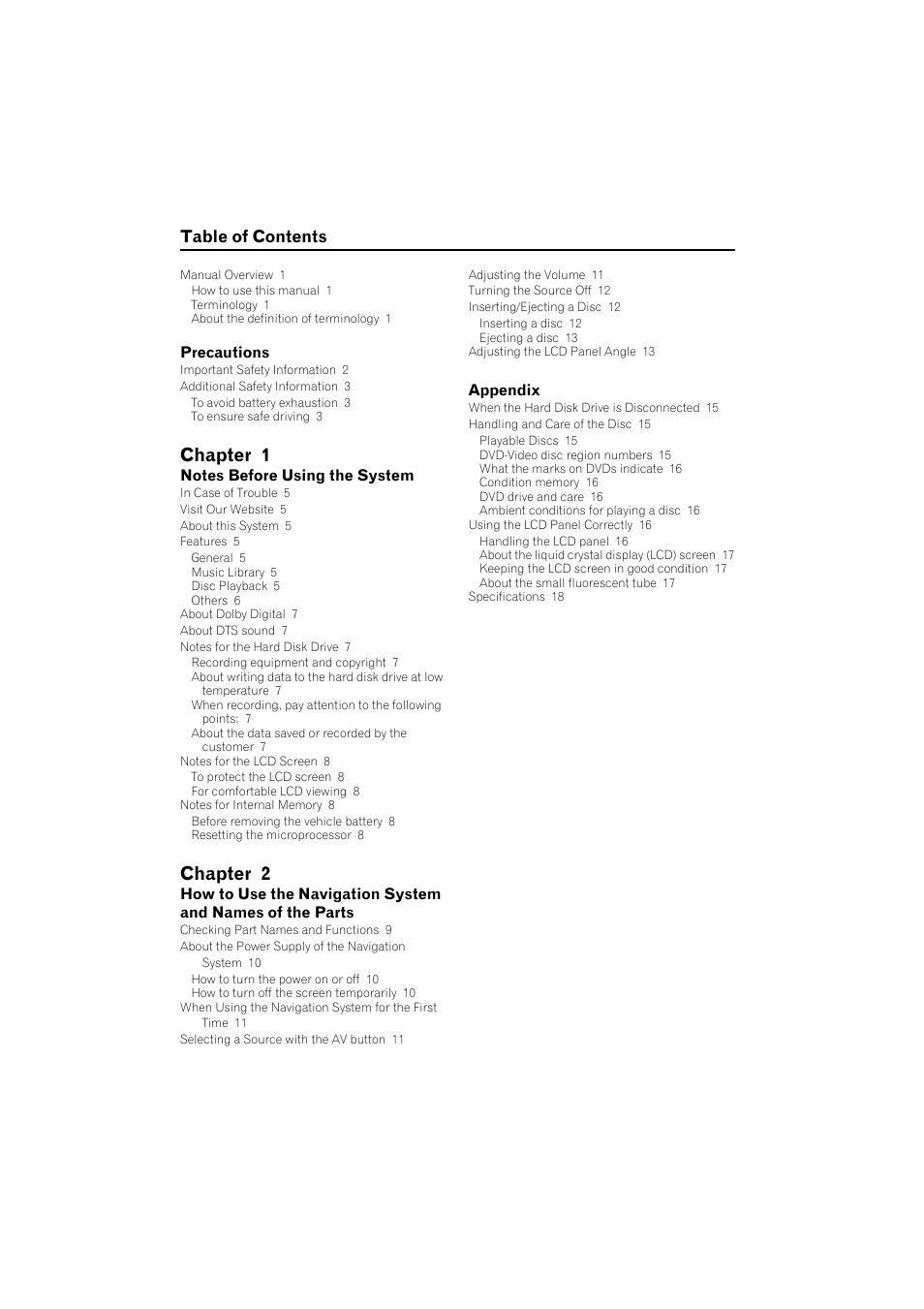 Pioneer AVIC-HD3 RU User Manual | Page 2 / 22