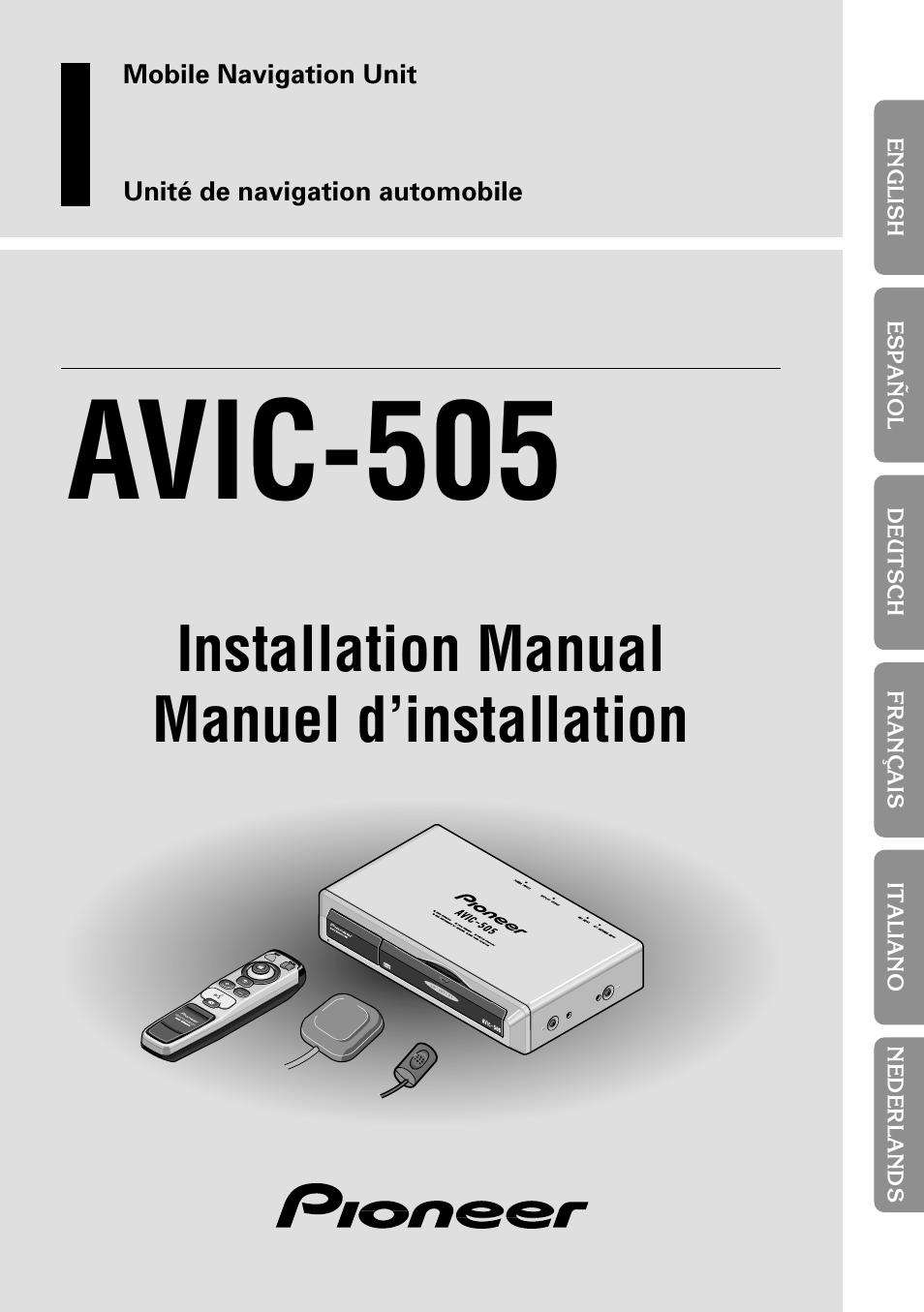 Pioneer AVIC70S User Manual | 148 pages
