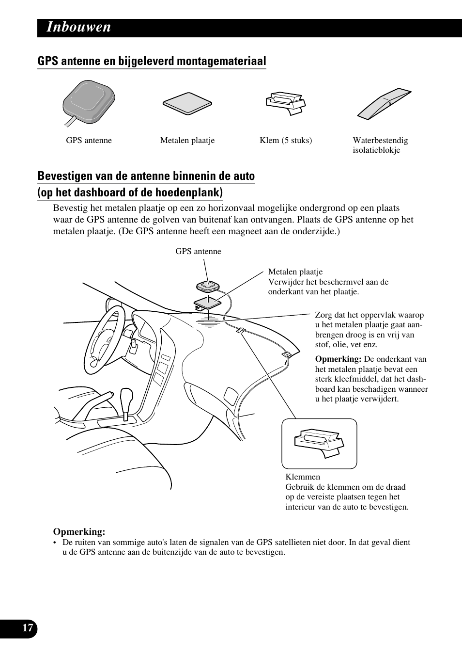 Inbouwen | Pioneer AVIC70S User Manual | Page 138 / 148