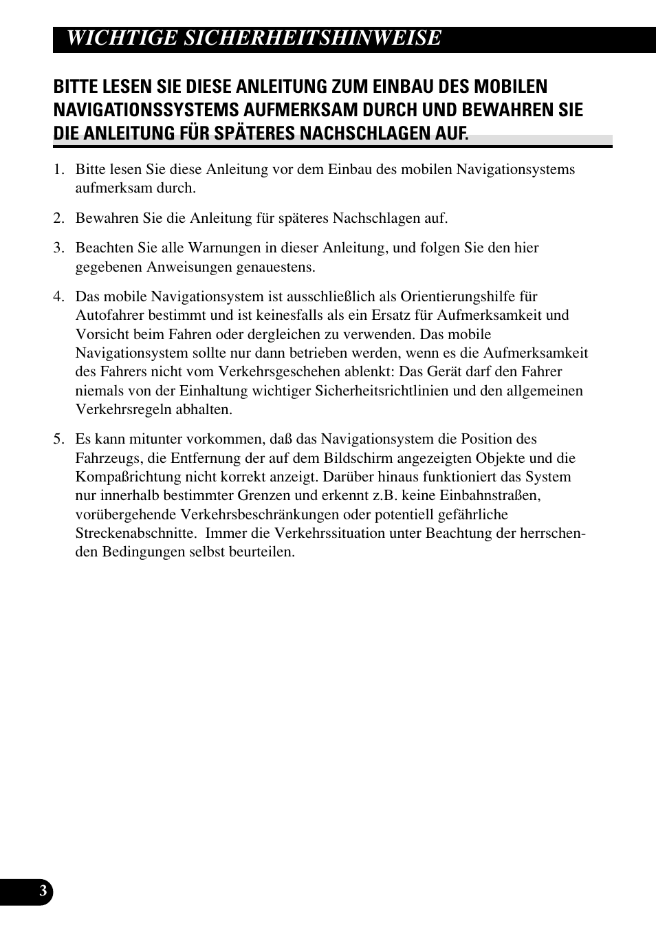 Wichtige sicherheitshinweise, Bitte lesen sie diese anleitung | Pioneer AVIC70S User Manual | Page 52 / 148