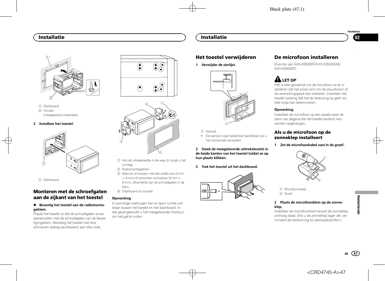 Pioneer AVH-X5500BT User Manual | Page 47 / 52