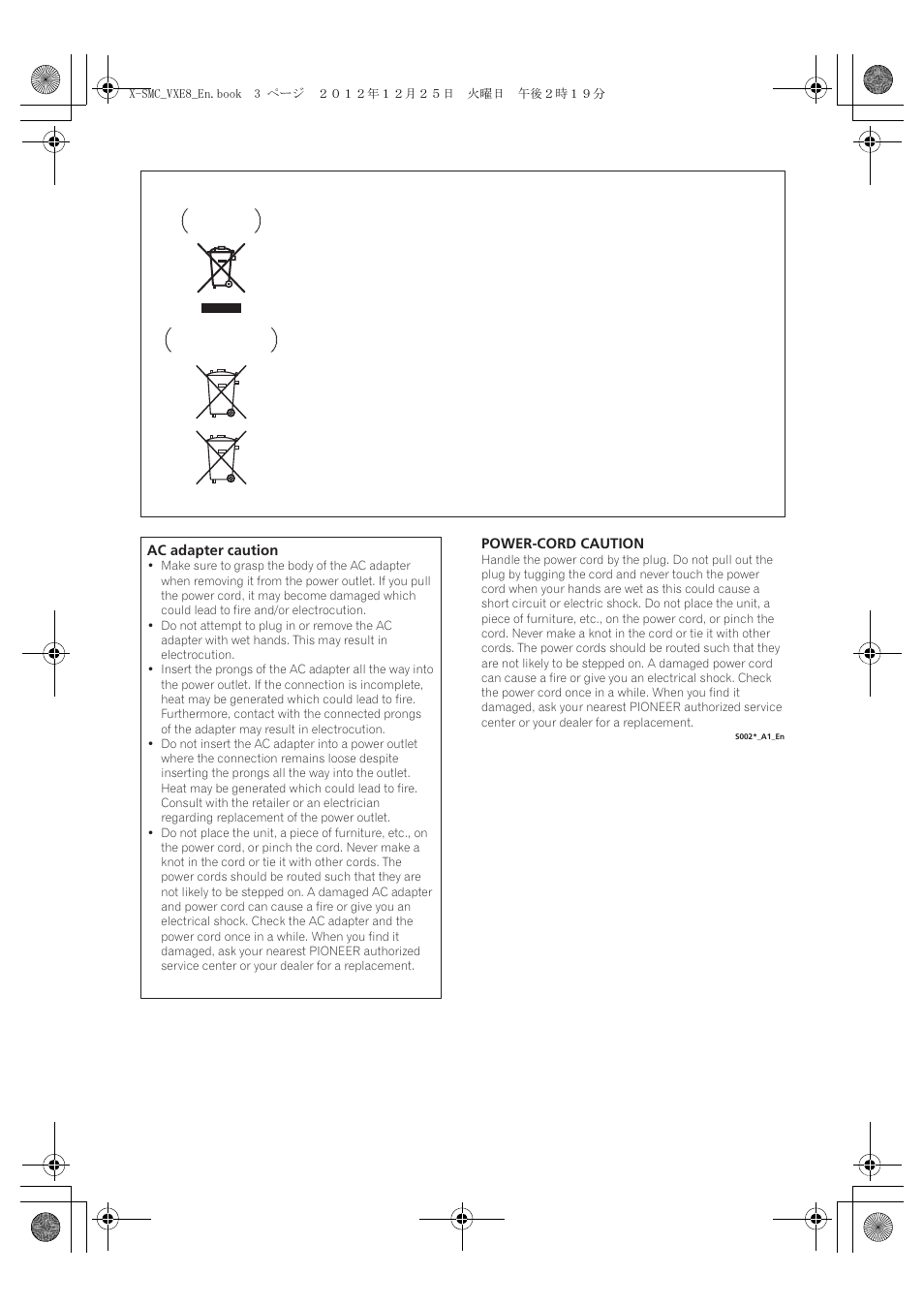 Pioneer X-SMC00 User Manual | Page 3 / 36