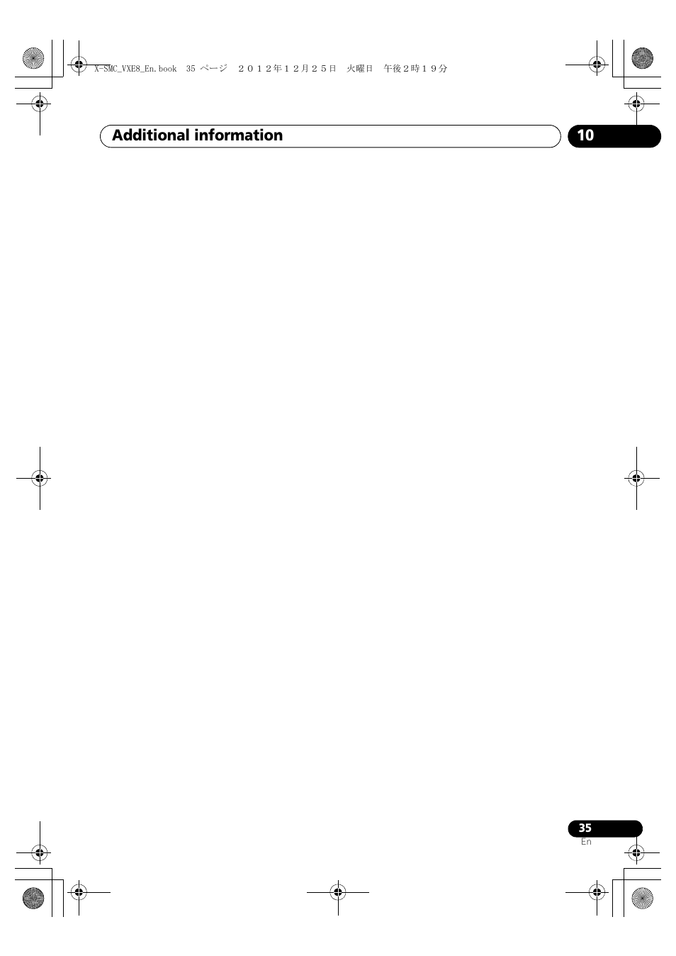 Additional information 10 | Pioneer X-SMC00 User Manual | Page 35 / 36