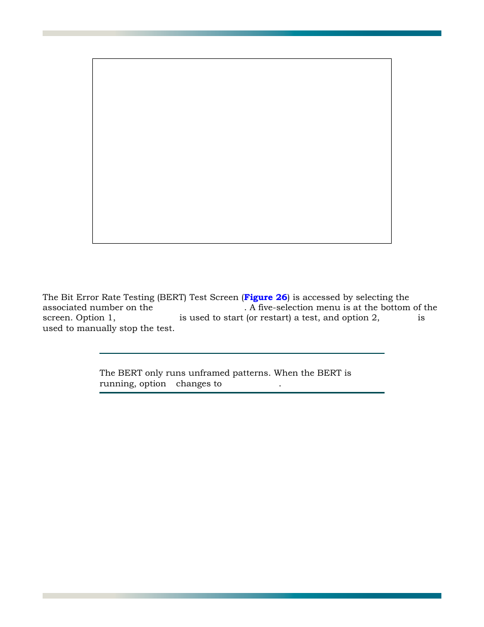 Bert test functions, Figure 25 | ADTRAN HDSL2 User Manual | Page 38 / 90