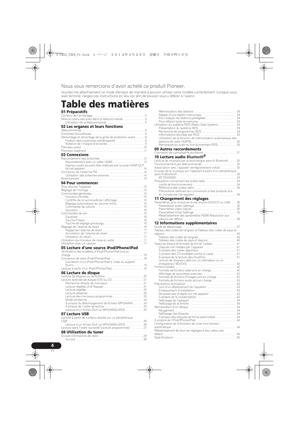 Pioneer X-CM52BT-W User Manual | Page 48 / 268