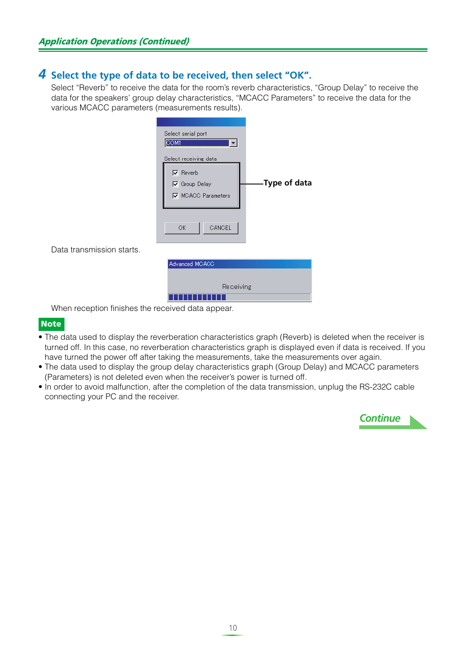 Continue | Pioneer SC-LX81 User Manual | Page 10 / 38