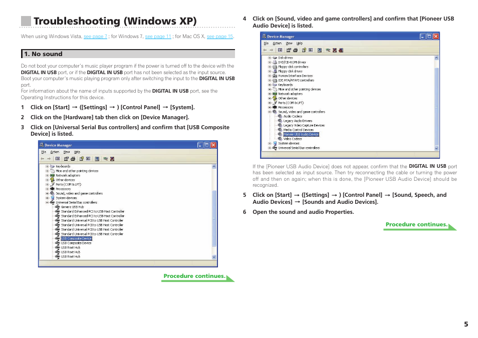 Troubleshooting (windows xp) | Pioneer N-50-K User Manual | Page 5 / 17